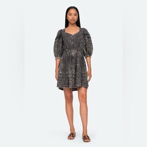 Sea New York Dylan Mini Dress in Black Denim Size 10